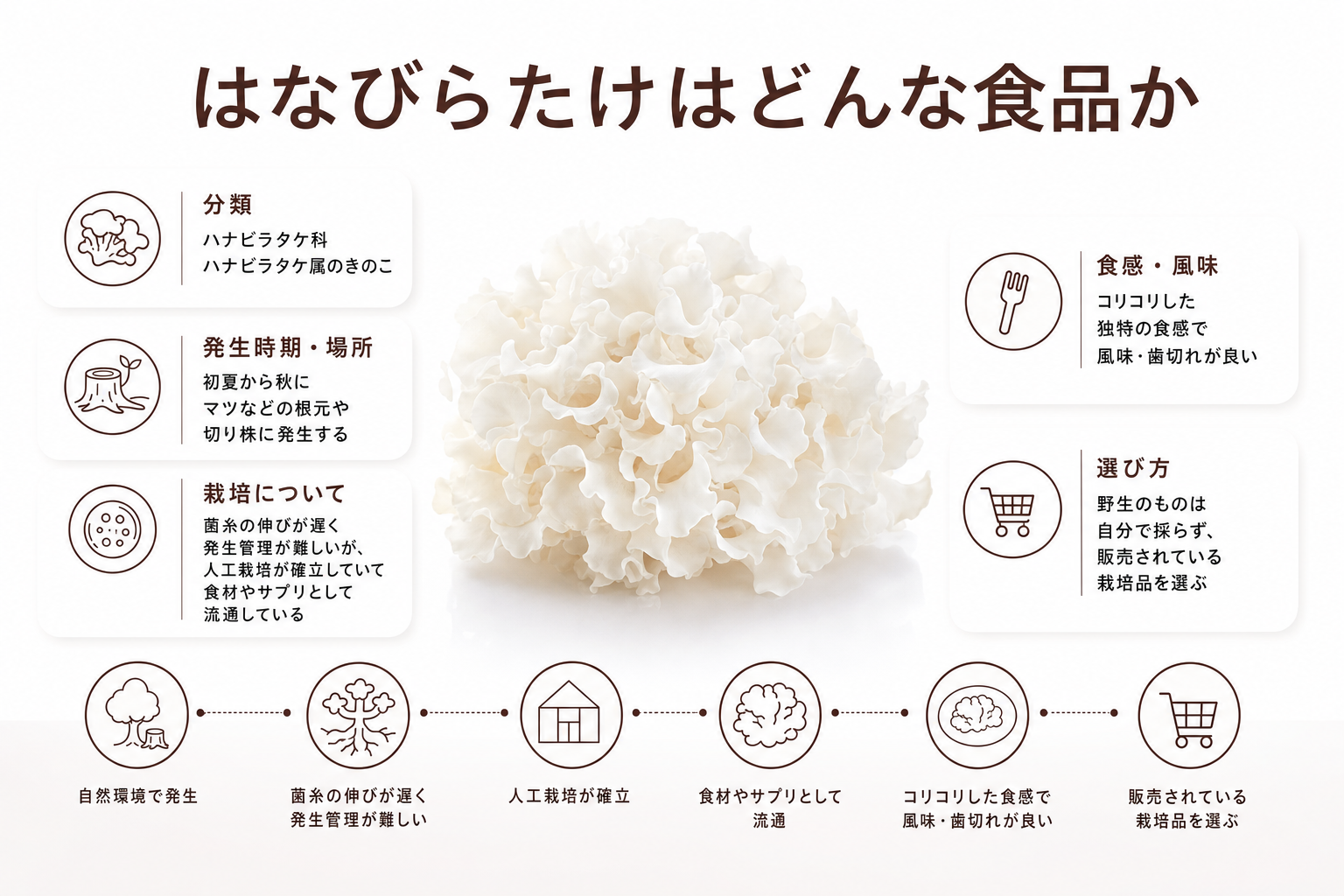 はなびらたけはどんな食品か