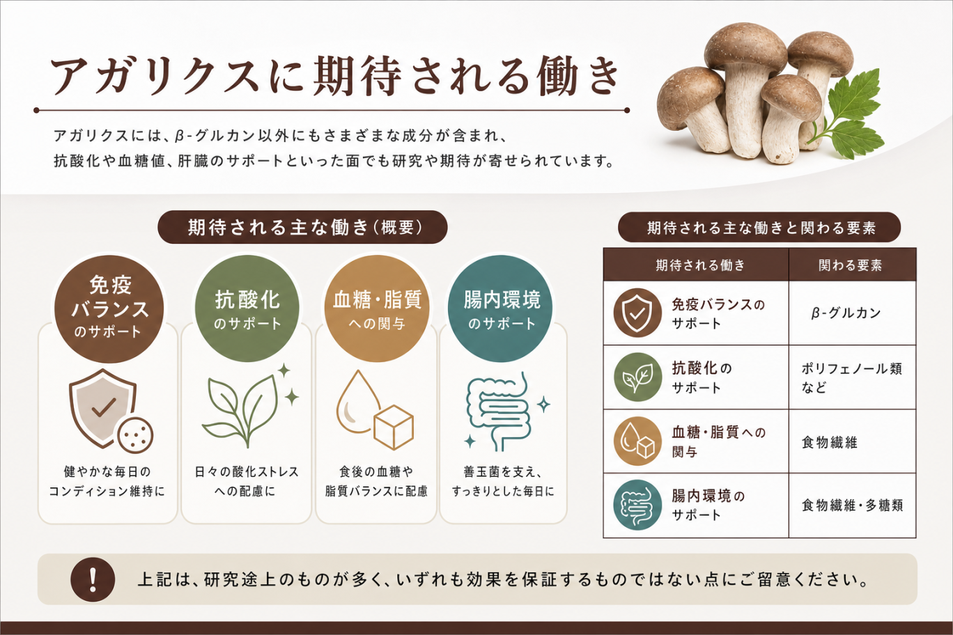 抗酸化・血糖値・肝臓サポートなど期待される働き